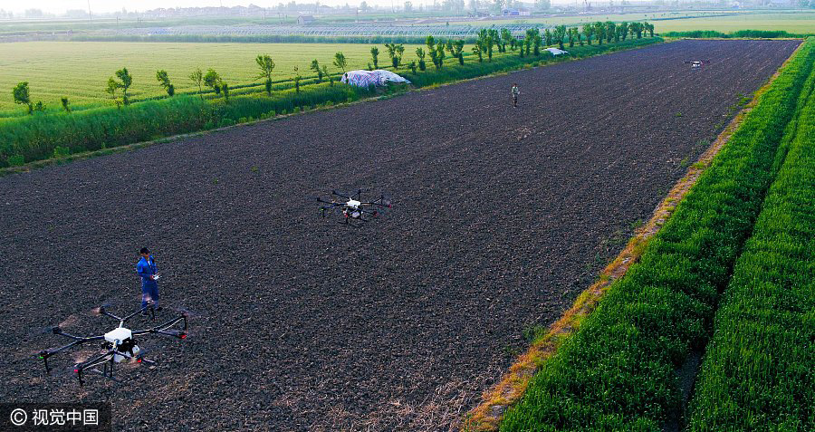 Los drones dirigen la agricultura inteligente