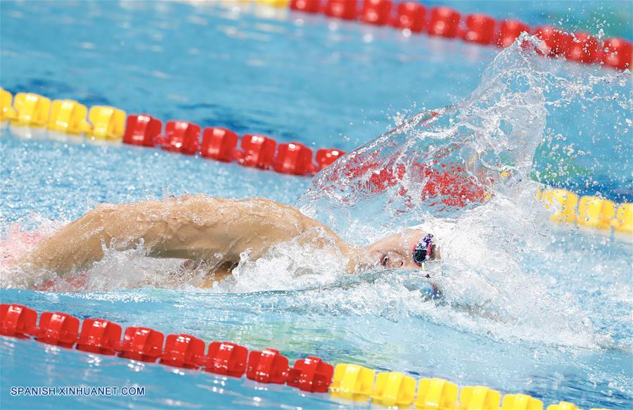 Chino Sun Yang gana título de 400 m libres por 3a ocasión en mundial de FINA