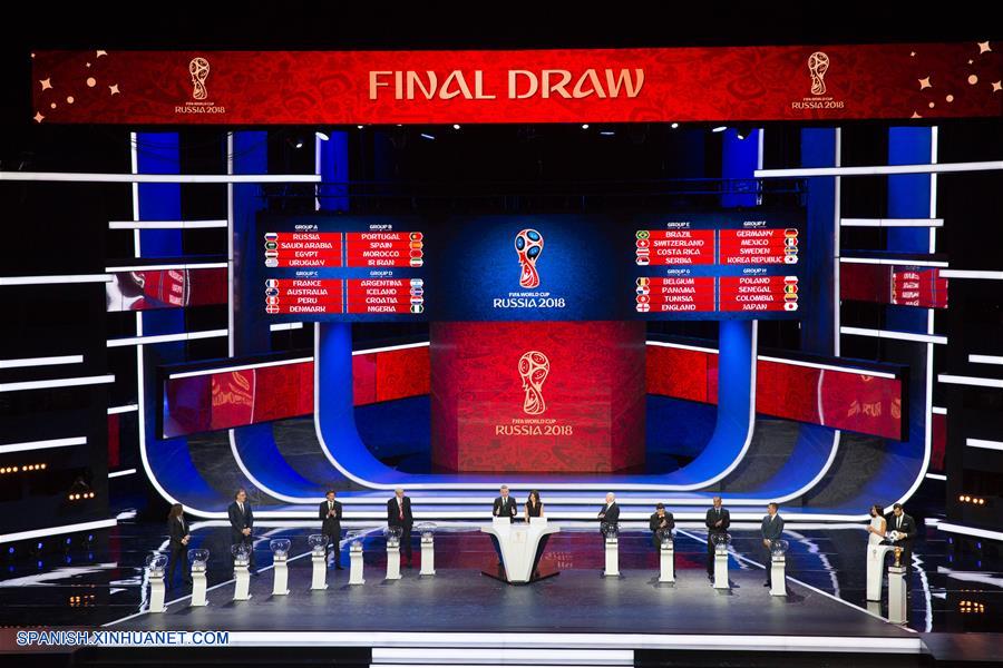 Resultados de sorteo final para Copa Mundial Rusia 2018 de FIFA