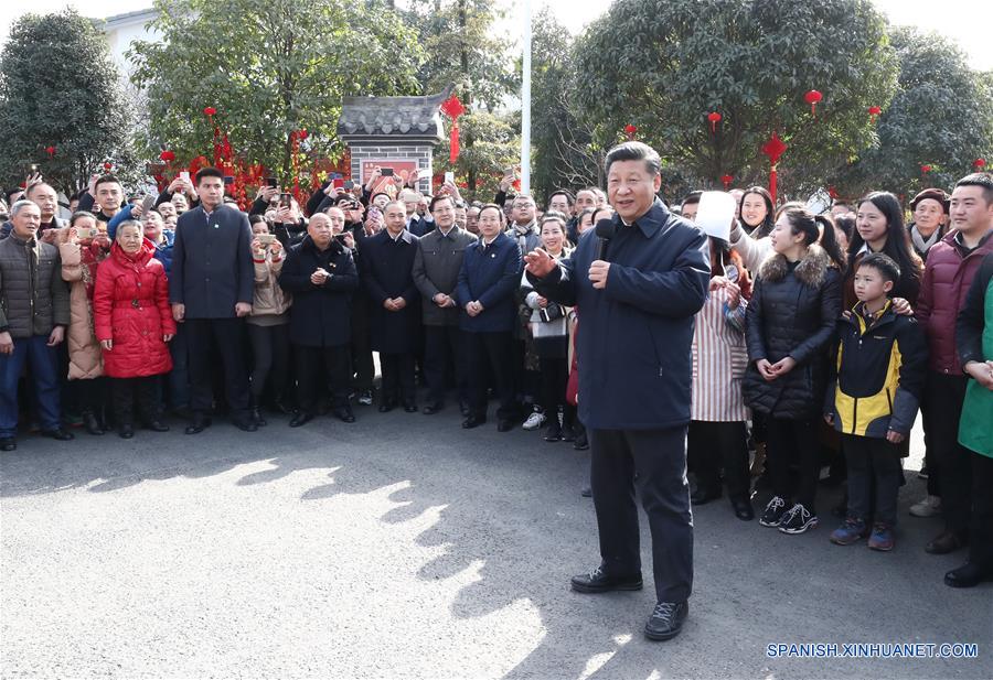 "Mi trabajo es servir al pueblo", dice Xi Jinping en inspección de A?o Nuevo Lunar