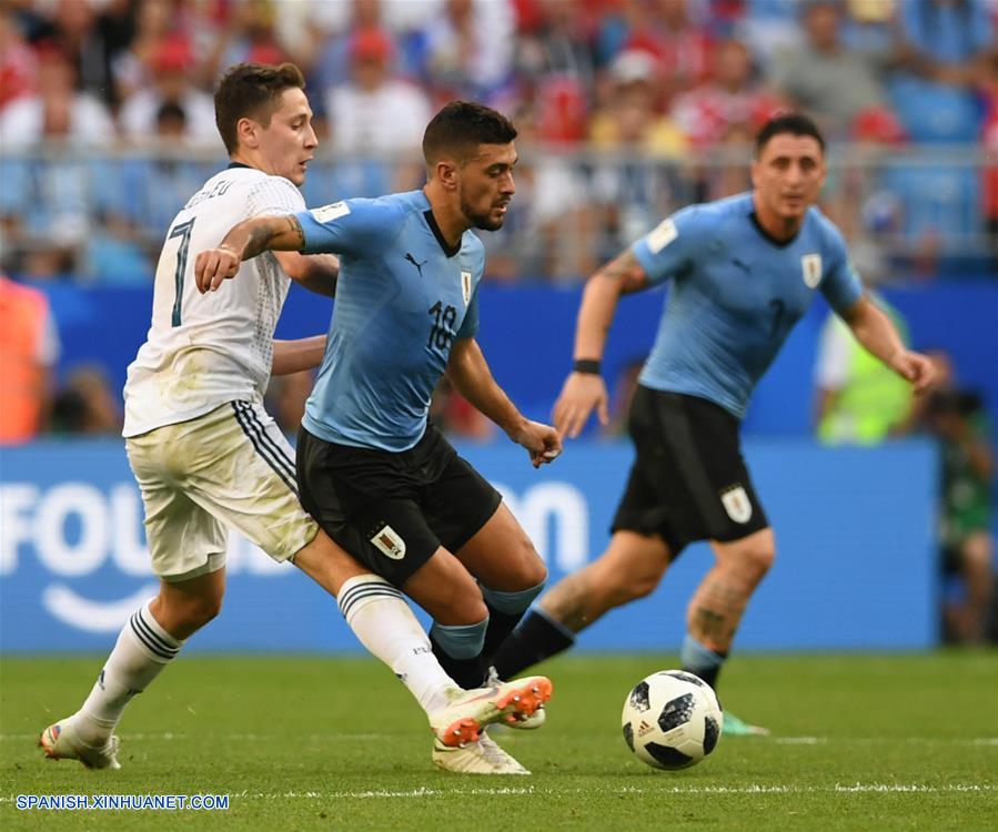 (Rusia 2018) Uruguay encabeza Grupo A tras victoria 3-0 sobre Rusia