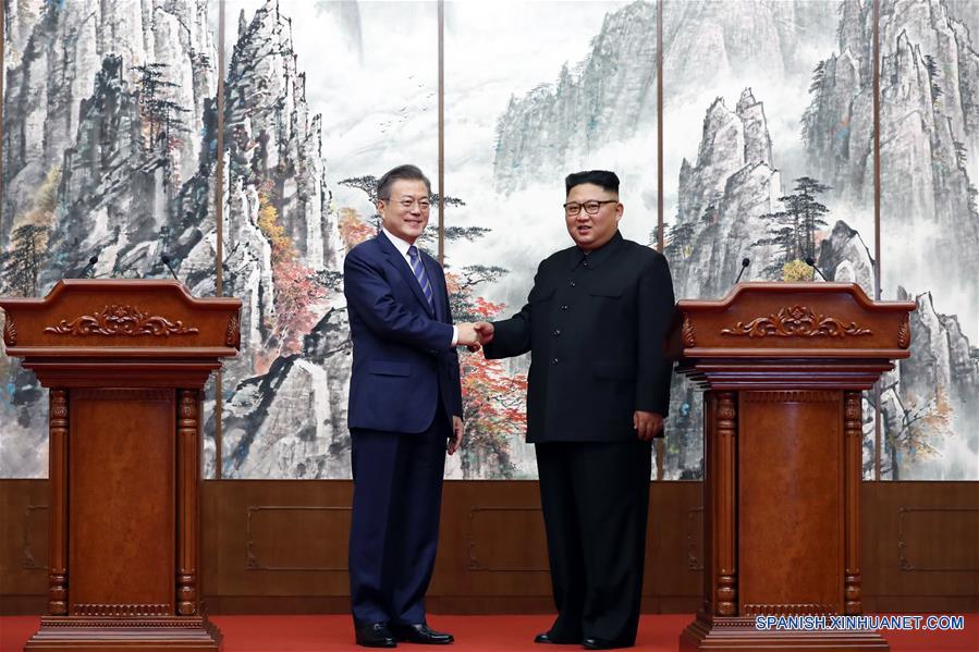 Líderes de las dos Coreas acuerdan desnuclearización de la península durante cumbre de Pyongyang