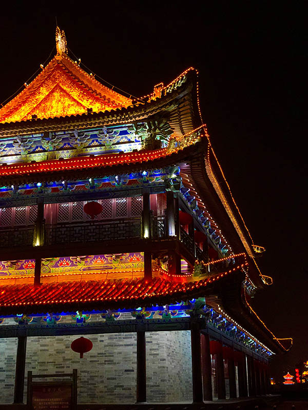 Vistas desde la muralla de Xi’an. Foto: Fabiola Rojas Fonseca