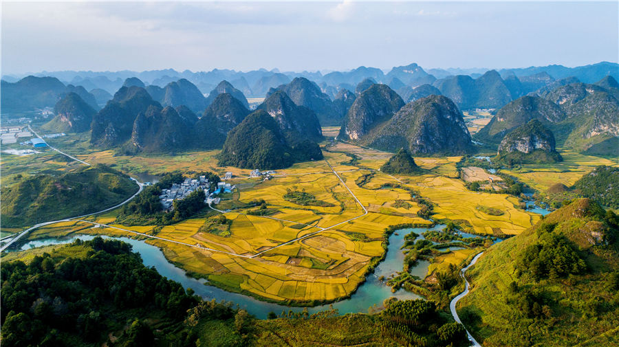 Campos de arroz de oto?o en el suroeste de China