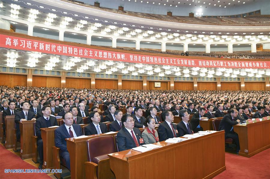 Se inaugura XVII Congreso Nacional de la Federación de Sindicatos de China