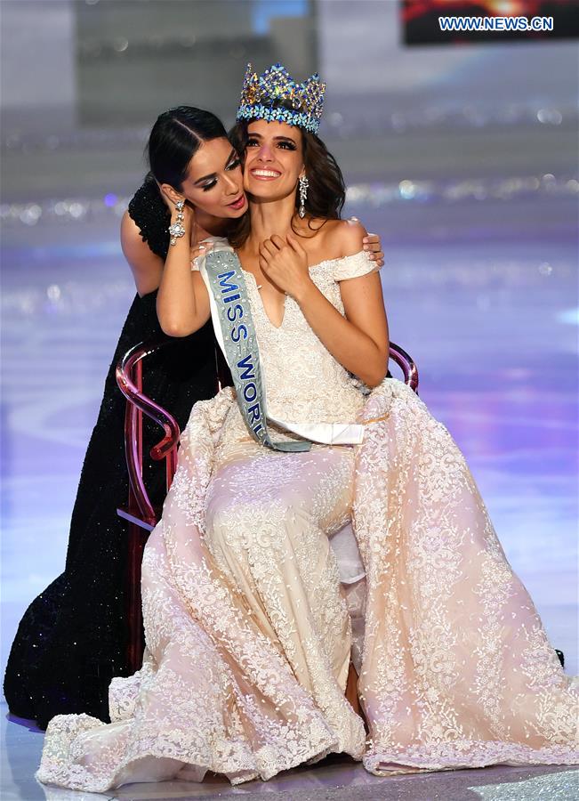 La mexicana Vanessa Ponce de León gana la edición 68 del concurso “Miss Mundo” , celebrada en Sanya, provincia de Hainan, 8 de diciembre del 2018. (Foto: Guo Cheng/ Xinhua)