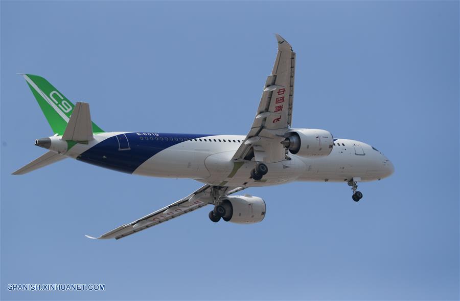 Tercer avión C919 de China realiza vuelo inaugural