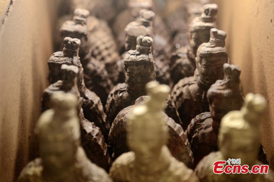 Un hotel de Xi'an ofrece guerreros de terracota de chocolate