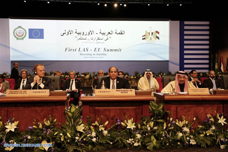 Inauguran cumbre Liga Arabe-UE en Egipto con altas expectativas