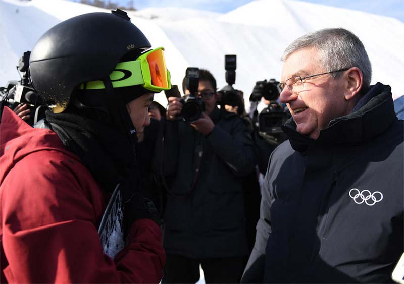 El 29 de enero de este a?o, el presidente del Comité Olímpico Internacional, Thomas Bach, visitó la ciudad de Zhangjiakou, en la provincia de Hebei, y el distrito Yanqing de Beijing, áreas donde se desarrollarán los Juegos Olímpicos de Invierno Beijing 2022. (Foto: Zhang Chenlin/web oficial del Comité Olímpico de los Juegos de Invierno de Beijing)