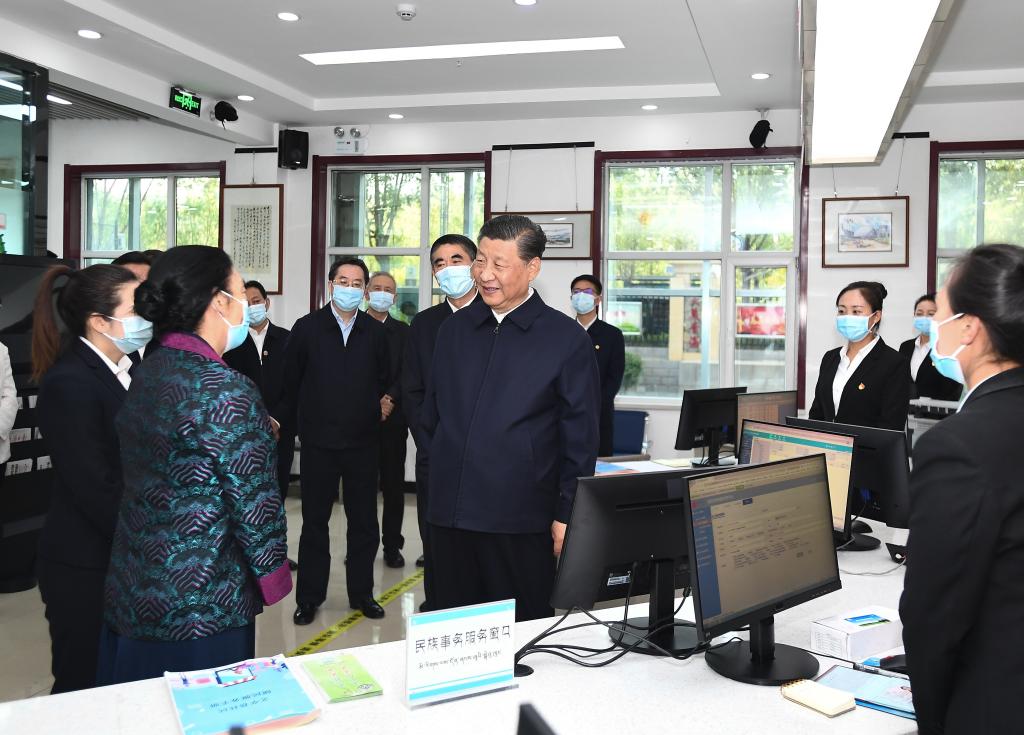 Xi inspecciona Qinghai, en noroeste de China