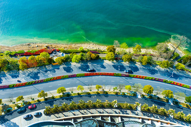 Una vista aérea del condado Chun'an en Hangzhou, provincia de Zhejiang, el 25 de marzo de 2021. [Foto de Wang Jiancai / para China Daily]