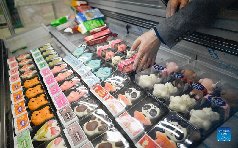 La exposición Helados de China 2021 arrancó en Tianjin el 11 de octubre del 2021. En esta edición participan más de 400 empresas y alrededor de 10,000 compradores. (Foto: Xinhua/ Sun Fanyue)