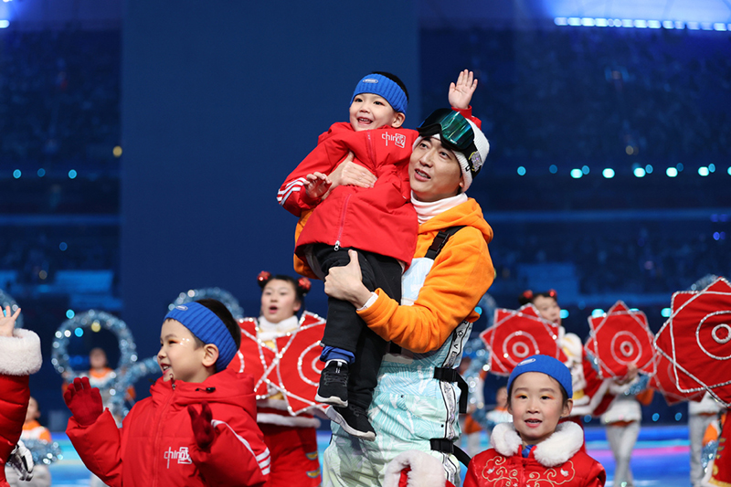 El ensayo de la ceremonia de apertura de Beijing 2022 se llevó a cabo en el Estadio Nacional, o "Nido de Pájaro", el 22 de enero del 2022. Alrededor de 4.000 personas participaron en el ensayo general, preparándose para la ceremonia de apertura que se celebrará el 4 de febrero. [Foto: Xinhua]