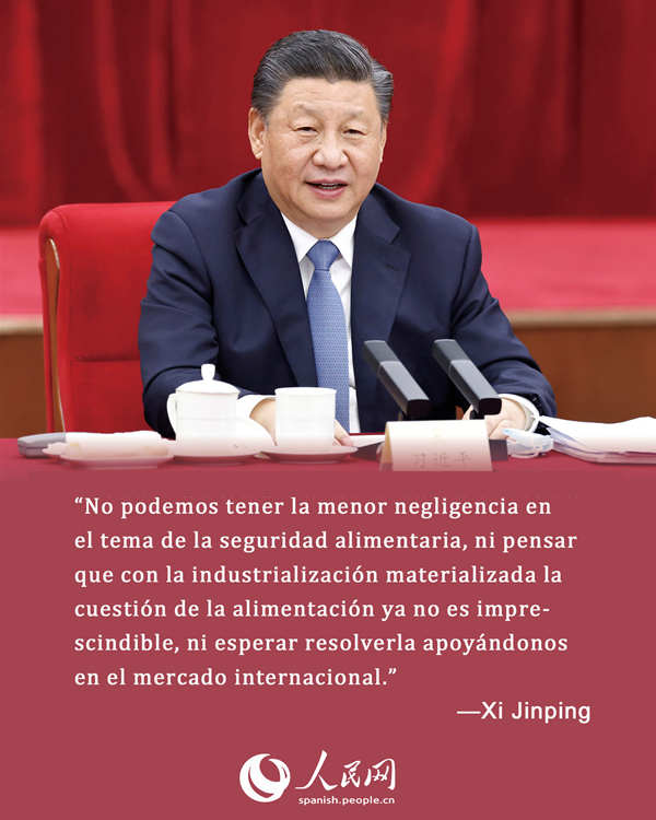 El presidente Xi Jinping recalca la importancia de seguridad alimentaria en las Dos Sesiones