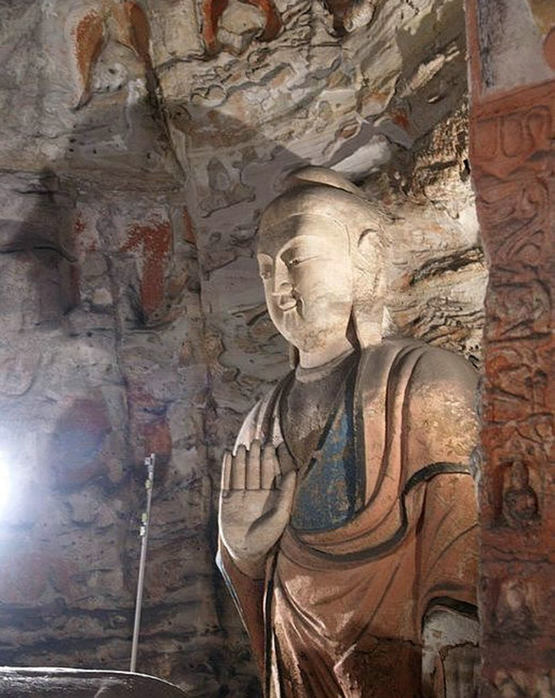 Reabren la gruta con el Buda más alto de las Grutas de Yungang en Shanxi